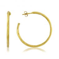 Piccolo Large Gold Hoop Earrings