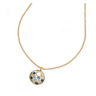 Fireworks 18ct Gold Pendant & Chain by Dower & Hall