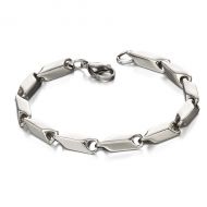Stainless Steel Irregular Tube Chain Bracelet
