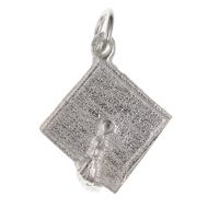 Sterling Silver Mortarboard Charm