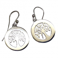 Annabel Humber Tree of Life Silver Drop Earrings